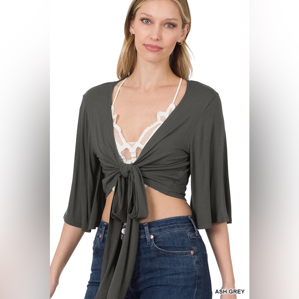 Zenana wrap top